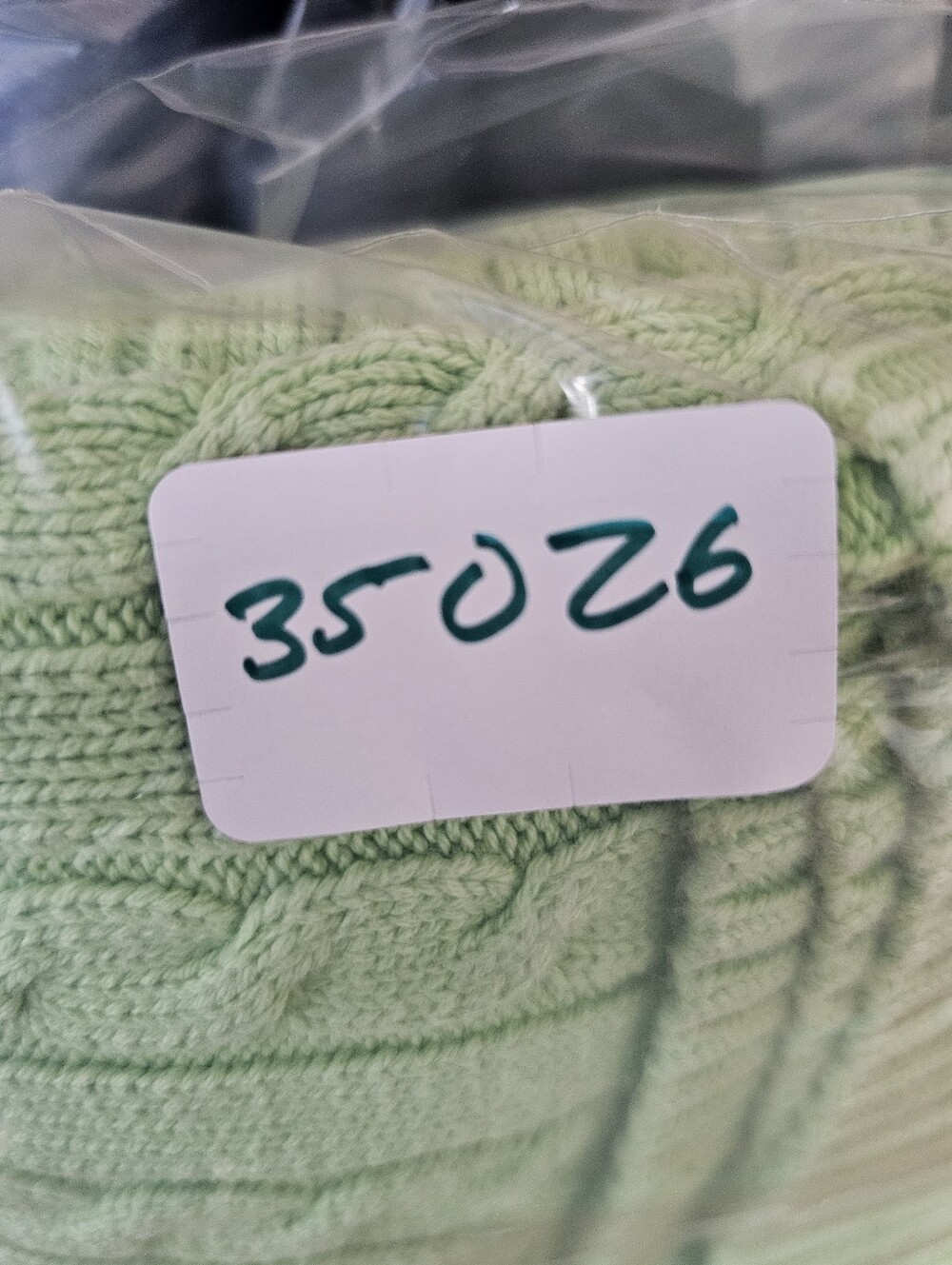 Lauren Ralph Lauren Light Green Cable Knit Sweater Womens Extra Large - Picture 8 of 8